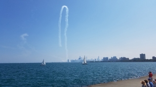 Chicago lakefront, chicago il, air and water, chicago air and water, montrose harbor, blue angels